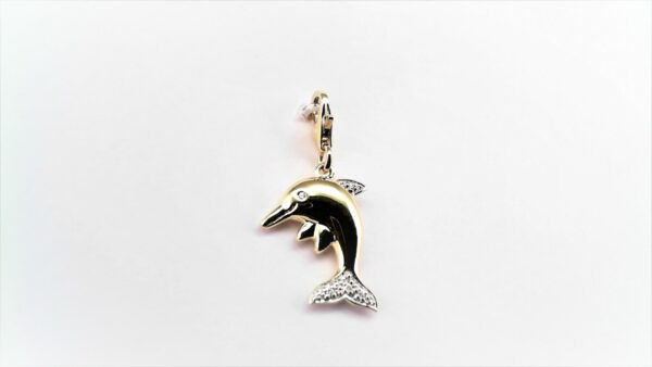 Charms Delfin 585 GG/Rhodiniert
