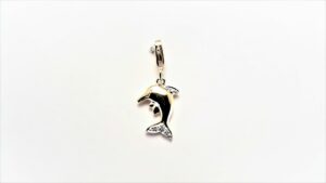 Charms Delfin 585 GG/Rhodiniert