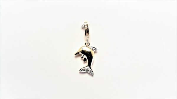 Charms Delfin 585 GG/Rhodiniert