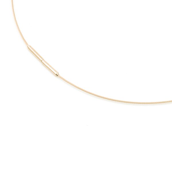 Collier ohne Stein Titan gelb