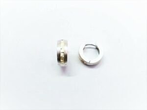 Creolen Creole 925 AG bic. gelb/weiss