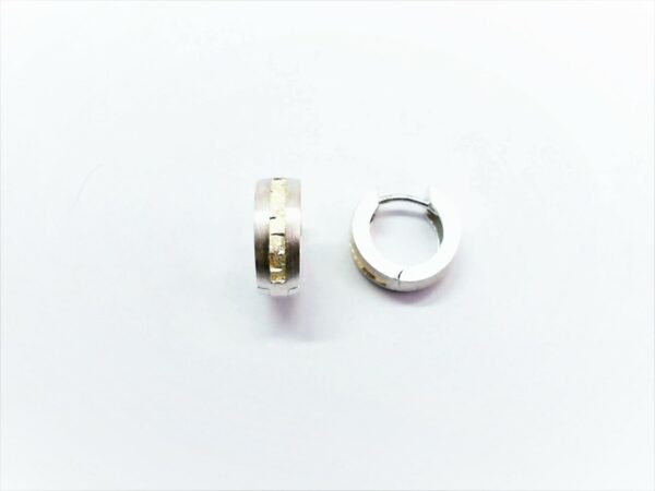 Creolen Creole 925 AG bic. gelb/weiss