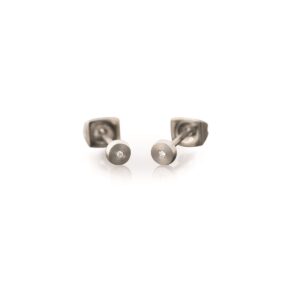 Ohrstecker Solitär Titan