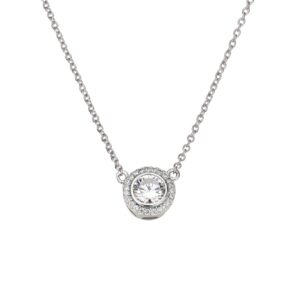 Collier Mehrsteiner 925 Ag rhodiniert