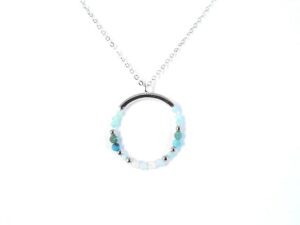 Collier mit Behang 925 Ag rhodiniert