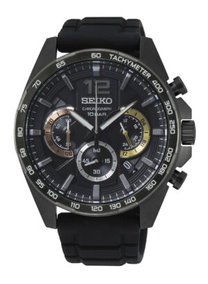 Herrenuhr analog Chronograph Edelstahl