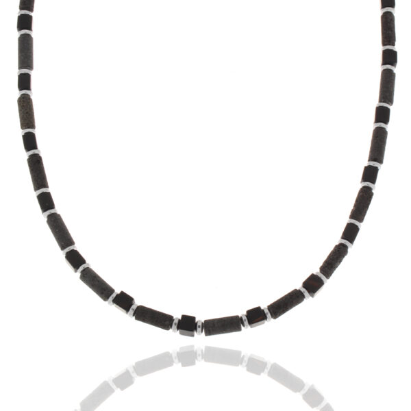Steinkette Edelstahl
