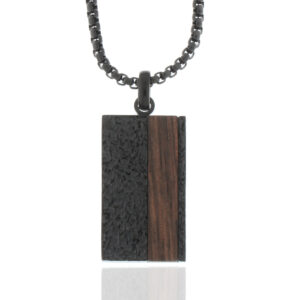 Herrenkette Edelstahl/Holz