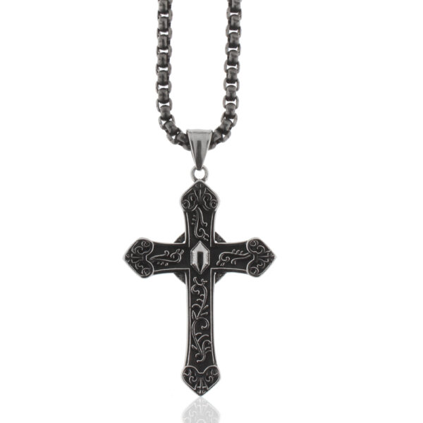 Herrenkette Kreuz Edelstahl