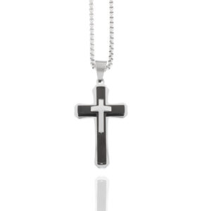 Herrenkette Kreuz Edelstahl
