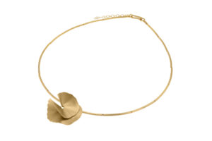 Collier mit Behang 925 AG gelb vergoldet