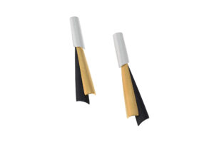 Ohrhänger 925 AG bic. gelb/weiss