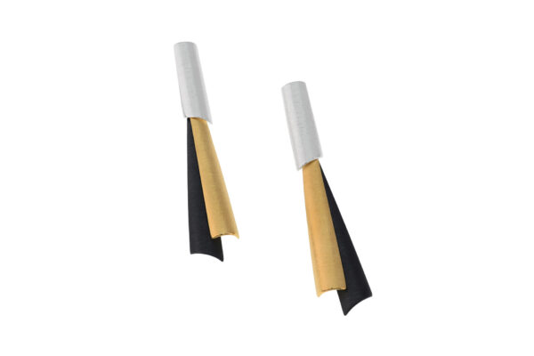 Ohrhänger 925 AG bic. gelb/weiss