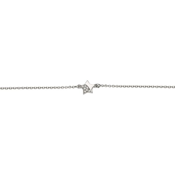Armband Stern 925 Ag rhodiniert