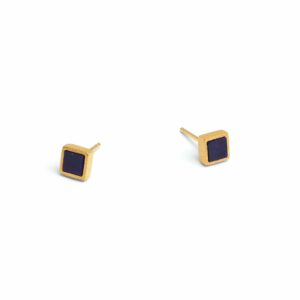 Ohrstecker Einsteiner 925 AG gelb vergoldet