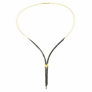 Collier Y-Kette 925 AG gelb vergoldet