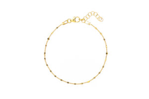 Fusskette 925 AG gelb vergoldet