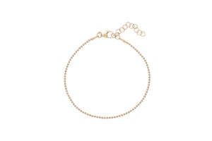 Fusskette 925 AG gelb vergoldet