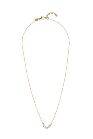 Collier Mehrsteiner 925 AG gelb vergoldet