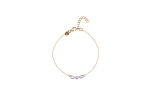 Armband 925 AG gelb vergoldet