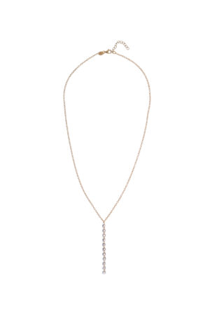 Collier Y-Kette 925 AG gelb vergoldet