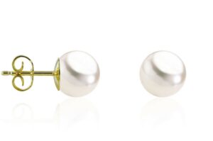 Ohrstecker Perle 585 GG