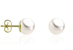 Ohrstecker Perle 585 GG