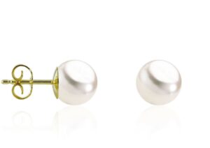 Ohrstecker Perle 585 GG