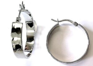 Creolen 925 Ag rhodiniert