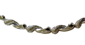 Collier Mehrsteiner 925 Ag rhodiniert