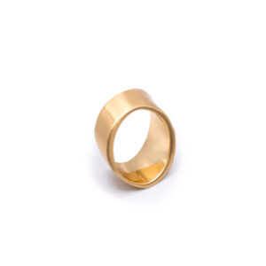 Damenring ohne Stein 925 AG gelb vergoldet