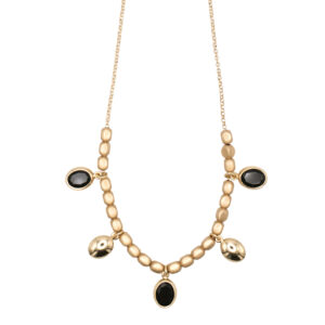 Collier mit Behang 925 AG gelb vergoldet