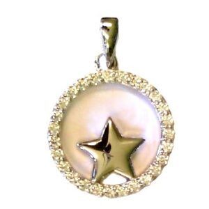 Anhänger Stern 925 Ag rhodiniert