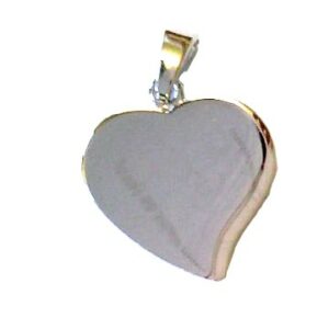 Gravurplatte Herz 925 Ag rhodiniert