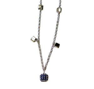 Collier mit Behang 925 Ag rhodiniert