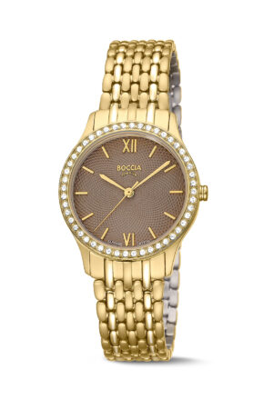 Damenuhr analog Titan gelb