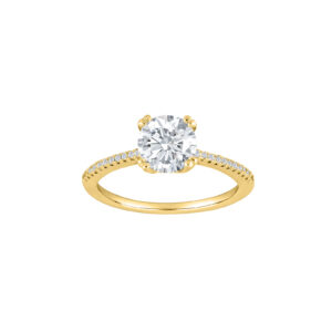 Damenring Mehrsteiner 925 AG gelb vergoldet