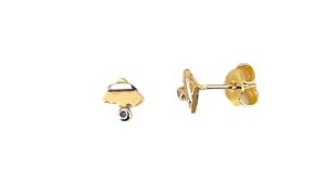 Ohrstecker Einsteiner 585 GG/Rhodiniert