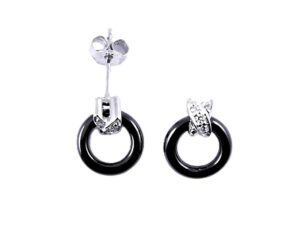 Ohrstecker Mehrsteiner 925 Ag rhodiniert