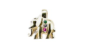 Anhänger Clip Elefant 585 GG