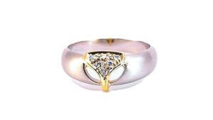 Damenring Mehrsteiner Bandring 950 PT