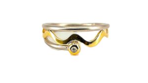 Damenring Einsteiner 950 PT