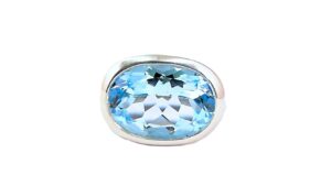 Damenring Einsteiner 925 Ag rhodiniert