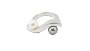 Damenring Perle 925 Ag