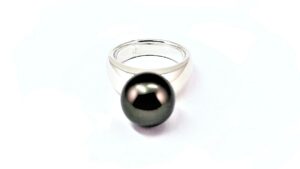 Damenring Perle 925 Ag