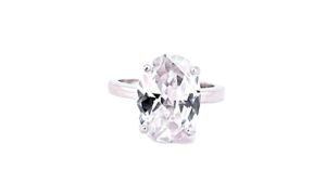 Damenring Einsteiner 925 Ag rhodiniert