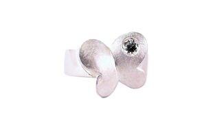 Damenring Einsteiner Schmetterling 925 Ag