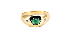 Damenring Mehrsteiner Bandring 585 GG