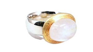 Damenring Einsteiner 925 AG bic. gelb/weiss