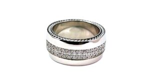 Damenring Mehrsteiner Edelstahl